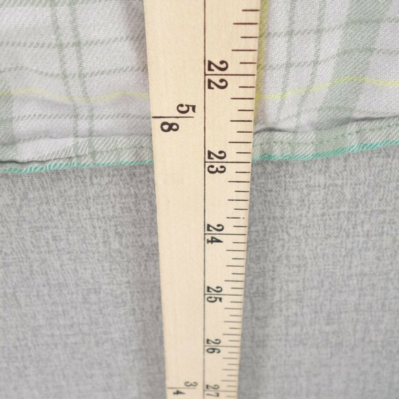 Volcom Shirt Women Small Green Plaid Flannel Long Sleeve Button Front Collared - Picture 7 of 9